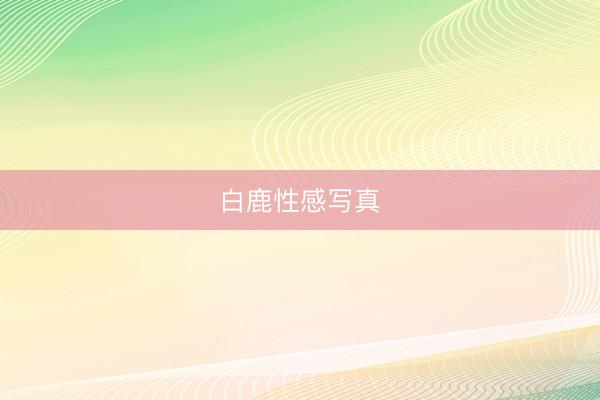白鹿性感写真